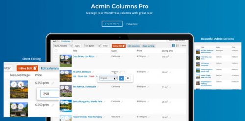 Admin Columns Pro Core WordPress Plugin – Manage columns in WordPress