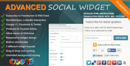 Advanced Social Widget