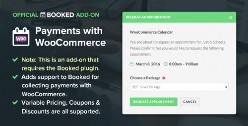 Booked Payments with WooCommerce (Add-On)