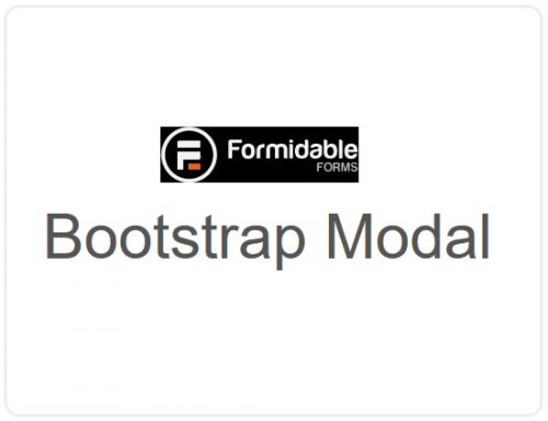 Formidable Forms –  Bootstrap Modal