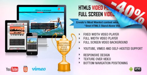 HTML5 Video Player & FullScreen Video Background