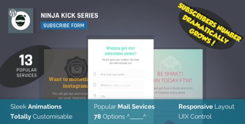 Ninja Kick: Subscription WordPress Plugin