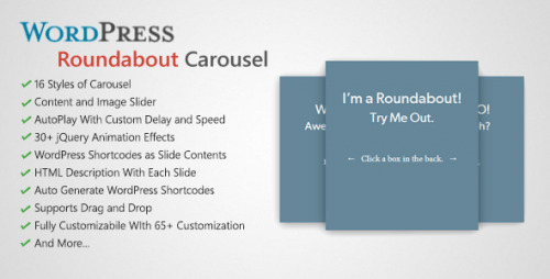 Roundabout – WordPress Carousel Slider Plugin