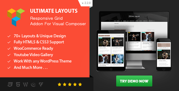 Ultimate Layouts – Responsive Grid & Youtube Video Gallery – Addon For Visual Composer