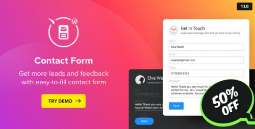 WP Contact Us Form – WordPress Contact Form Plugin