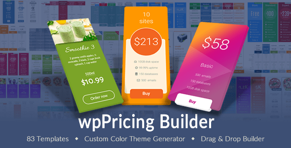 WP Pricing Table Builder – Responsive Pricing Plans Plugin for WordPress