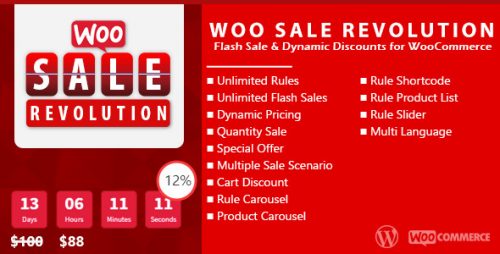 Woo Sale Revolution:Flash Sale+Dynamic Discounts