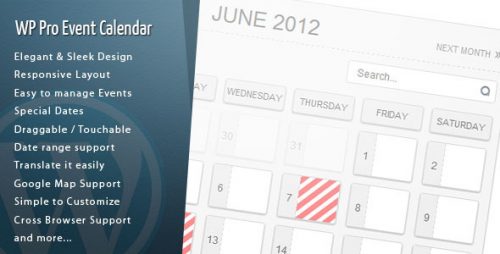 Nulled WordPress Pro Event Calendar V3 2 7 WP Nullified