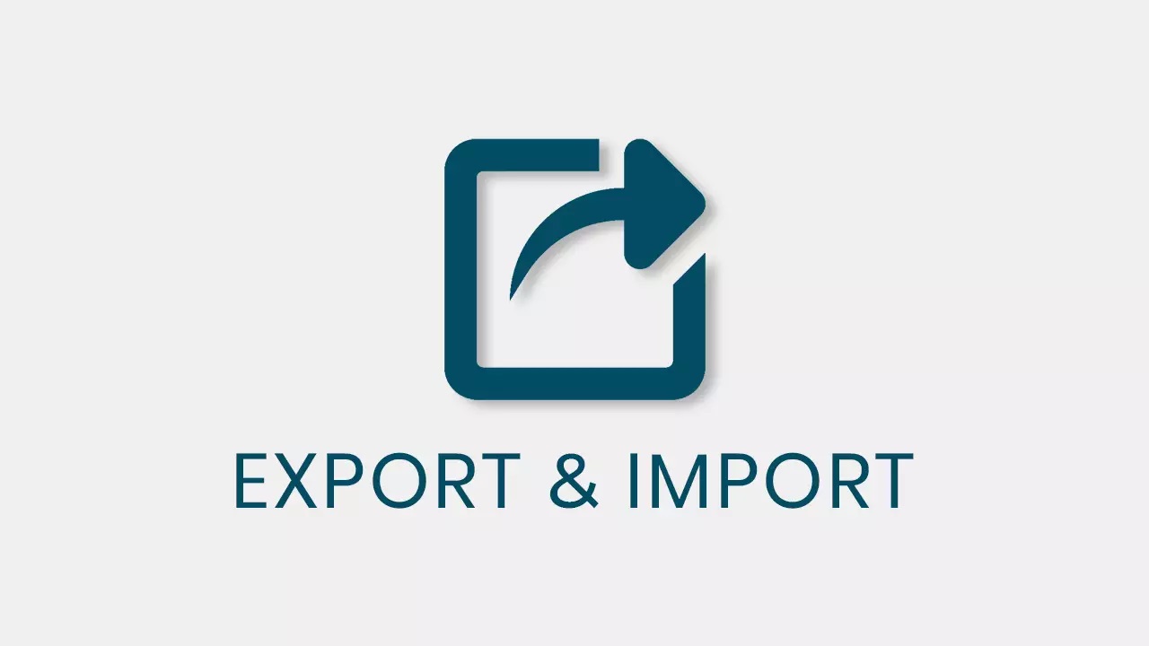 QSM – Export & Import