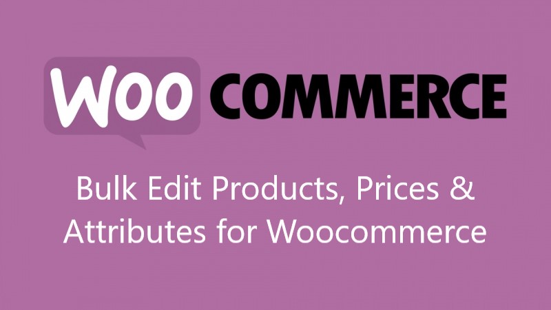 WooCommerce –  Bulk Edit Products, Prices & Attributes for Woocommerce