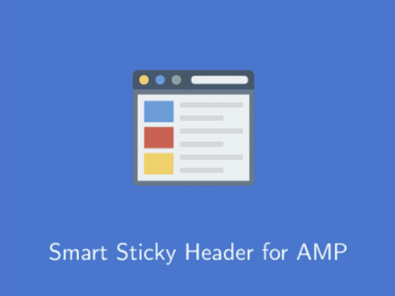 AMP – Smart Sticky Header