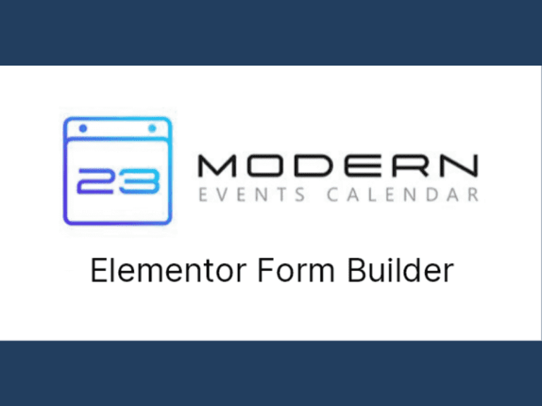 Nulled Modern Events Calendar Elementor Form Builder for MEC V1.3