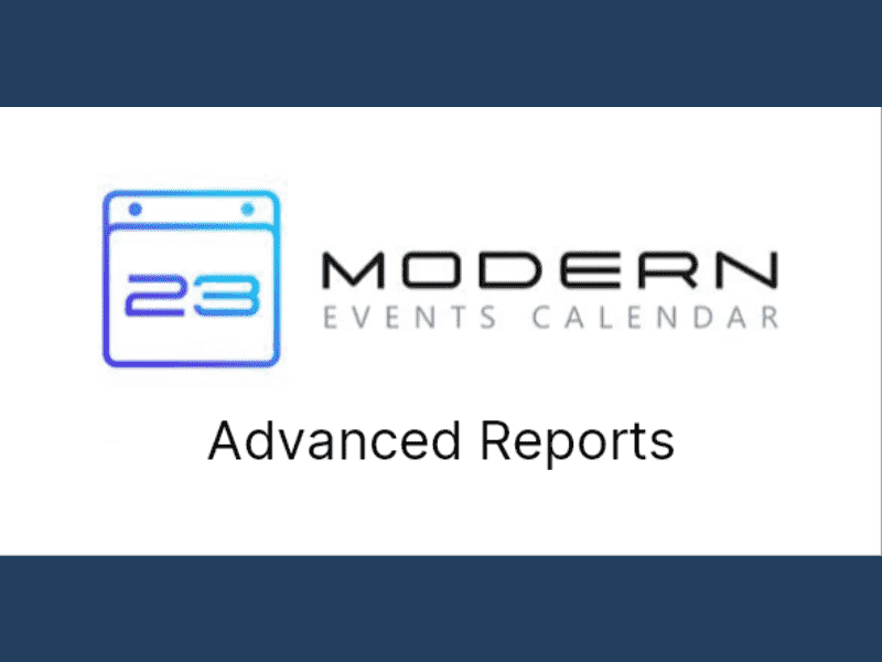 Modern Events Calendar – Advanced Reports