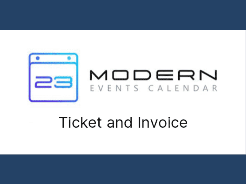 Modern Events Calendar – Ticket and Invoice