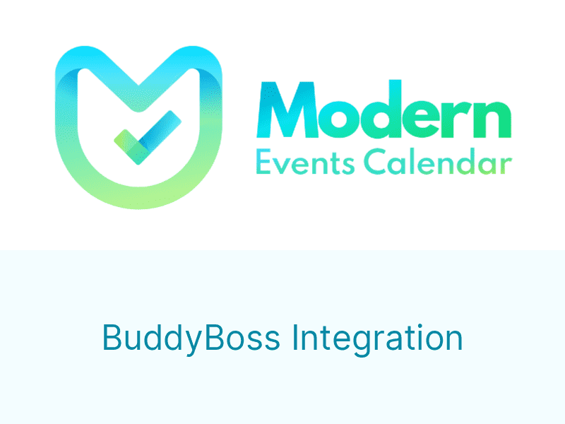 Modern Events Calendar – BuddyBoss Integration