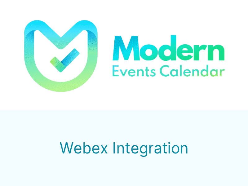 Modern Events Calendar – Webex Integration