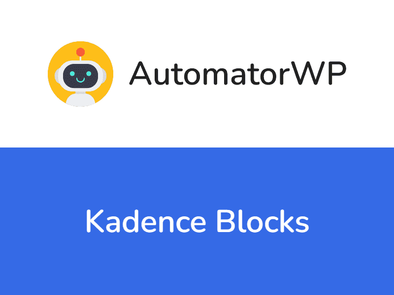 AutomatorWP – Kadence Blocks