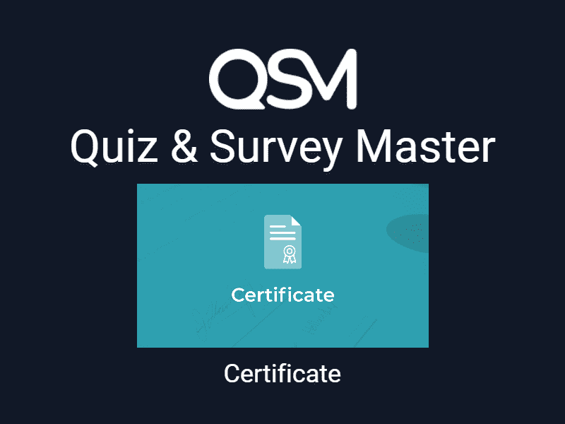 QSM – Certificate