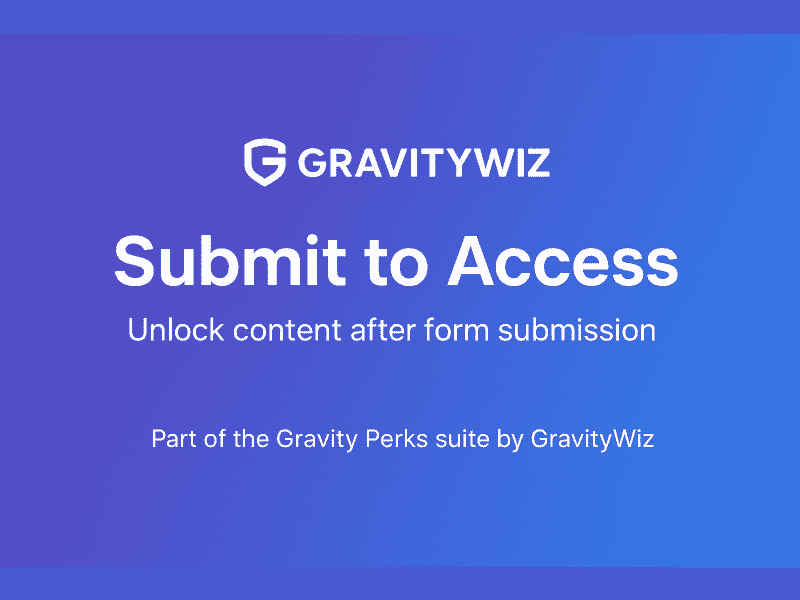 GP Submit to Access