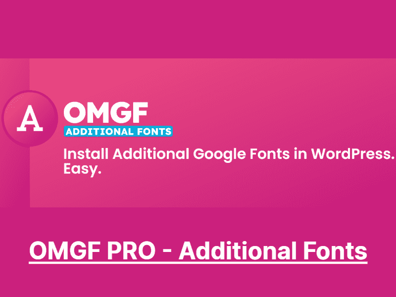 OMGF Additional Fonts (Add-on)