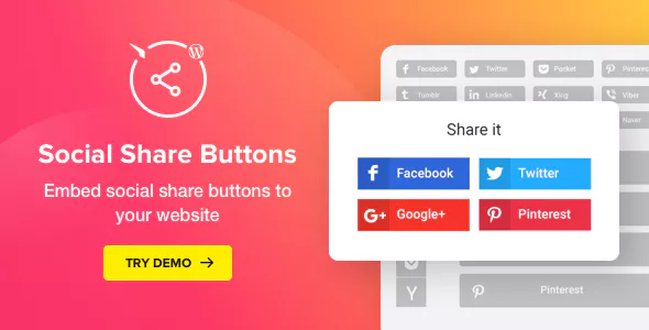 Social Media Share Buttons for WordPress